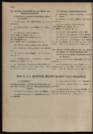 Kaiserlich-königliches Armee-Verordnungsblatt: Personal-Angelegenheiten 19180313 Seite: 8