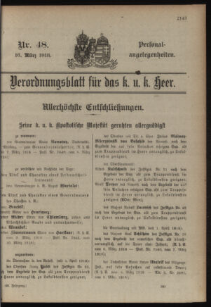 Kaiserlich-königliches Armee-Verordnungsblatt: Personal-Angelegenheiten 19180316 Seite: 55