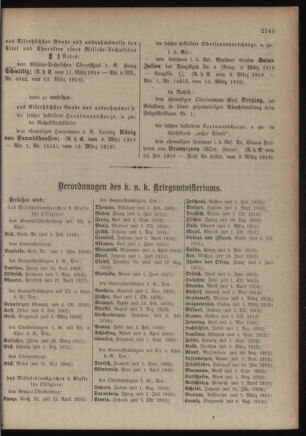 Kaiserlich-königliches Armee-Verordnungsblatt: Personal-Angelegenheiten 19180316 Seite: 57