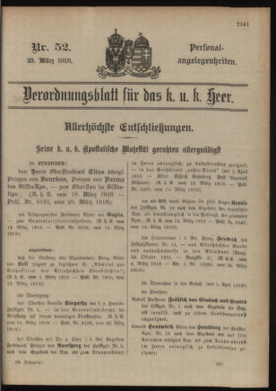 Kaiserlich-königliches Armee-Verordnungsblatt: Personal-Angelegenheiten 19180323 Seite: 59