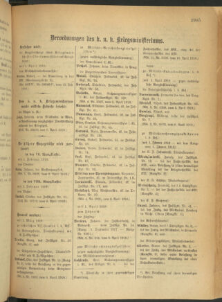 Kaiserlich-königliches Armee-Verordnungsblatt: Personal-Angelegenheiten 19180413 Seite: 61