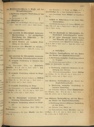 Kaiserlich-königliches Armee-Verordnungsblatt: Personal-Angelegenheiten 19180415 Seite: 3