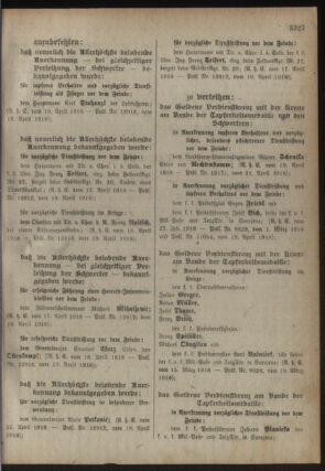 Kaiserlich-königliches Armee-Verordnungsblatt: Personal-Angelegenheiten 19180424 Seite: 3