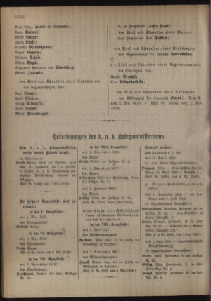 Kaiserlich-königliches Armee-Verordnungsblatt: Personal-Angelegenheiten 19180511 Seite: 22