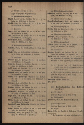 Kaiserlich-königliches Armee-Verordnungsblatt: Personal-Angelegenheiten 19180514 Seite: 146