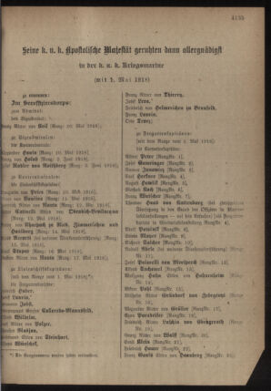 Kaiserlich-königliches Armee-Verordnungsblatt: Personal-Angelegenheiten 19180514 Seite: 153