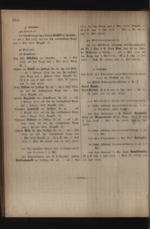 Kaiserlich-königliches Armee-Verordnungsblatt: Personal-Angelegenheiten 19180720 Seite: 2