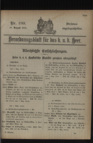 Kaiserlich-königliches Armee-Verordnungsblatt: Personal-Angelegenheiten 19180810 Seite: 17