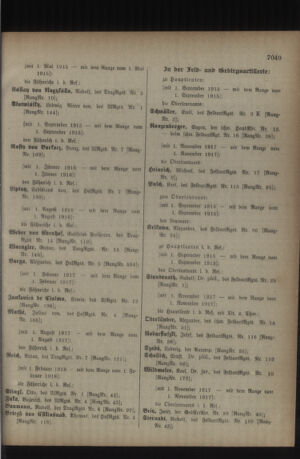 Kaiserlich-königliches Armee-Verordnungsblatt: Personal-Angelegenheiten 19180812 Seite: 19