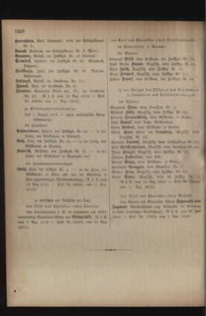 Kaiserlich-königliches Armee-Verordnungsblatt: Personal-Angelegenheiten 19180817 Seite: 22