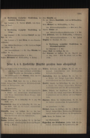 Kaiserlich-königliches Armee-Verordnungsblatt: Personal-Angelegenheiten 19180819 Seite: 13