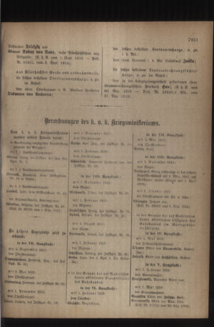 Kaiserlich-königliches Armee-Verordnungsblatt: Personal-Angelegenheiten 19180907 Seite: 21