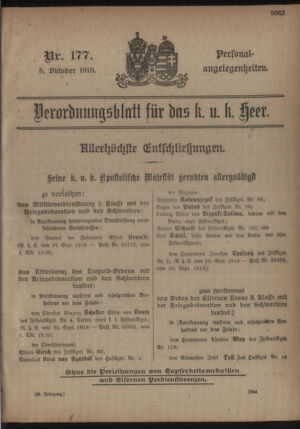 Kaiserlich-königliches Armee-Verordnungsblatt: Personal-Angelegenheiten 19181005 Seite: 27