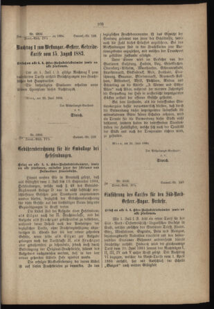 Verordnungs- und Anzeige-Blatt der k.k. General-Direction der österr. Staatsbahnen 18840113 Seite: 101