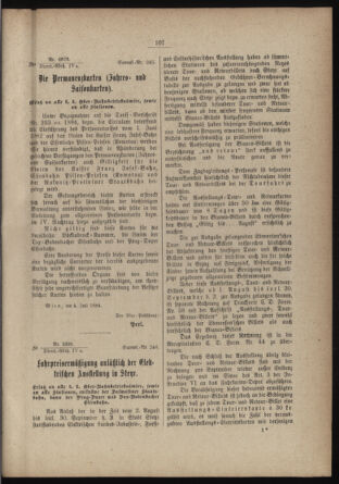 Verordnungs- und Anzeige-Blatt der k.k. General-Direction der österr. Staatsbahnen 18840113 Seite: 105