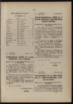 Verordnungs- und Anzeige-Blatt der k.k. General-Direction der österr. Staatsbahnen 18840113 Seite: 113