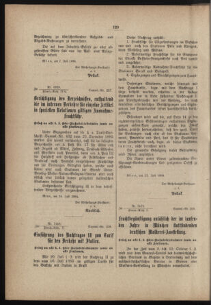 Verordnungs- und Anzeige-Blatt der k.k. General-Direction der österr. Staatsbahnen 18840113 Seite: 118