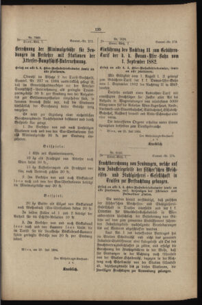 Verordnungs- und Anzeige-Blatt der k.k. General-Direction der österr. Staatsbahnen 18840113 Seite: 133