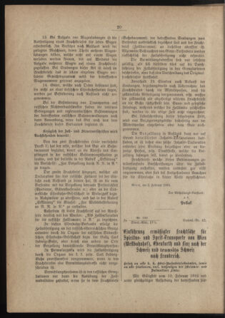 Verordnungs- und Anzeige-Blatt der k.k. General-Direction der österr. Staatsbahnen 18840113 Seite: 18