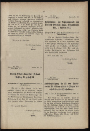 Verordnungs- und Anzeige-Blatt der k.k. General-Direction der österr. Staatsbahnen 18840113 Seite: 53