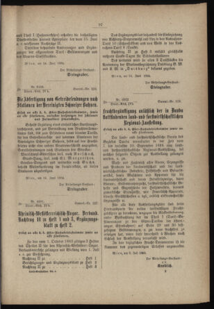 Verordnungs- und Anzeige-Blatt der k.k. General-Direction der österr. Staatsbahnen 18840113 Seite: 95