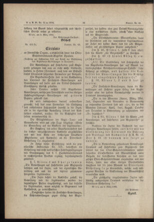 Verordnungs- und Anzeige-Blatt der k.k. General-Direction der österr. Staatsbahnen 18840310 Seite: 6