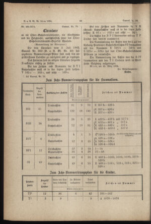 Verordnungs- und Anzeige-Blatt der k.k. General-Direction der österr. Staatsbahnen 18840324 Seite: 6