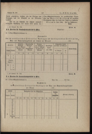 Verordnungs- und Anzeige-Blatt der k.k. General-Direction der österr. Staatsbahnen 18840430 Seite: 3