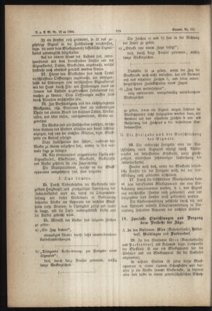 Verordnungs- und Anzeige-Blatt der k.k. General-Direction der österr. Staatsbahnen 18840530 Seite: 22