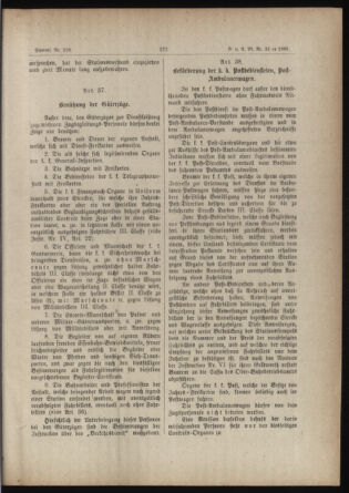 Verordnungs- und Anzeige-Blatt der k.k. General-Direction der österr. Staatsbahnen 18840604 Seite: 37