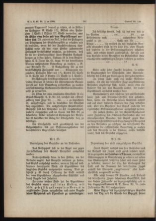 Verordnungs- und Anzeige-Blatt der k.k. General-Direction der österr. Staatsbahnen 18840605 Seite: 14