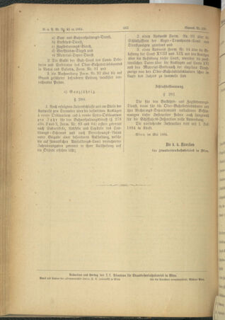 Verordnungs- und Anzeige-Blatt der k.k. General-Direction der österr. Staatsbahnen 18840605 Seite: 2