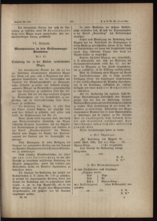 Verordnungs- und Anzeige-Blatt der k.k. General-Direction der österr. Staatsbahnen 18840606 Seite: 41