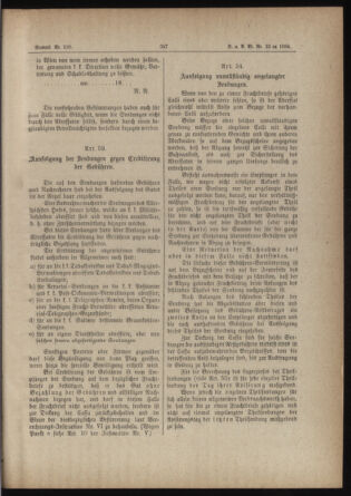 Verordnungs- und Anzeige-Blatt der k.k. General-Direction der österr. Staatsbahnen 18840606 Seite: 51