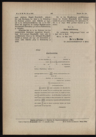 Verordnungs- und Anzeige-Blatt der k.k. General-Direction der österr. Staatsbahnen 18840606 Seite: 84