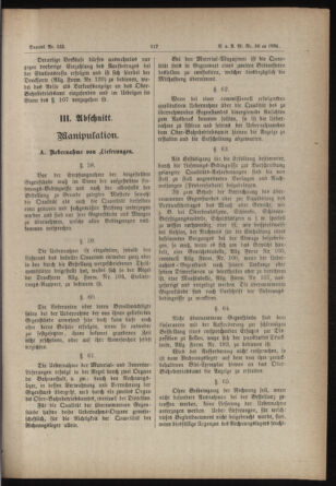 Verordnungs- und Anzeige-Blatt der k.k. General-Direction der österr. Staatsbahnen 18840607 Seite: 137