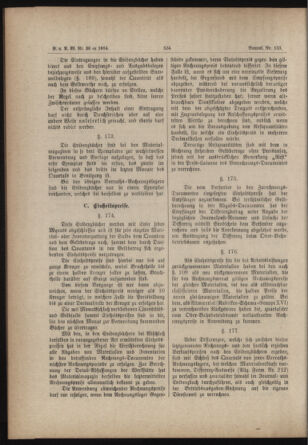 Verordnungs- und Anzeige-Blatt der k.k. General-Direction der österr. Staatsbahnen 18840607 Seite: 154