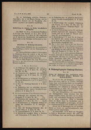 Verordnungs- und Anzeige-Blatt der k.k. General-Direction der österr. Staatsbahnen 18840607 Seite: 64