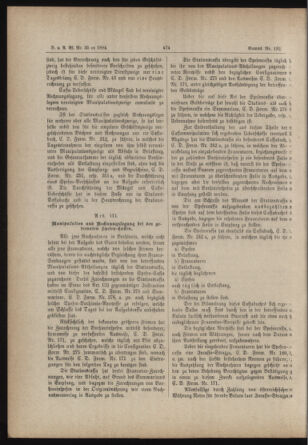 Verordnungs- und Anzeige-Blatt der k.k. General-Direction der österr. Staatsbahnen 18840607 Seite: 94