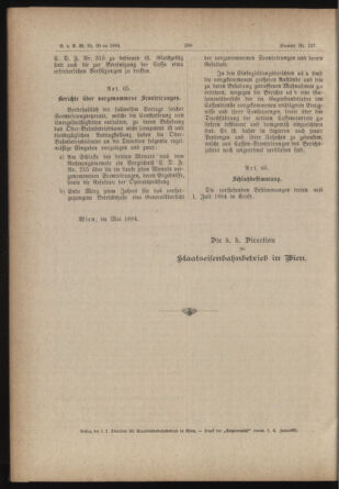 Verordnungs- und Anzeige-Blatt der k.k. General-Direction der österr. Staatsbahnen 18840612 Seite: 28