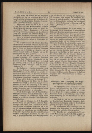 Verordnungs- und Anzeige-Blatt der k.k. General-Direction der österr. Staatsbahnen 18840612 Seite: 34