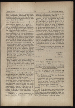 Verordnungs- und Anzeige-Blatt der k.k. General-Direction der österr. Staatsbahnen 18840622 Seite: 11