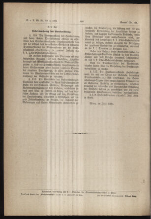 Verordnungs- und Anzeige-Blatt der k.k. General-Direction der österr. Staatsbahnen 18840624 Seite: 28