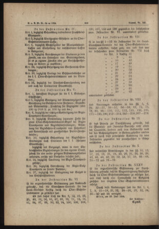 Verordnungs- und Anzeige-Blatt der k.k. General-Direction der österr. Staatsbahnen 18840624 Seite: 30