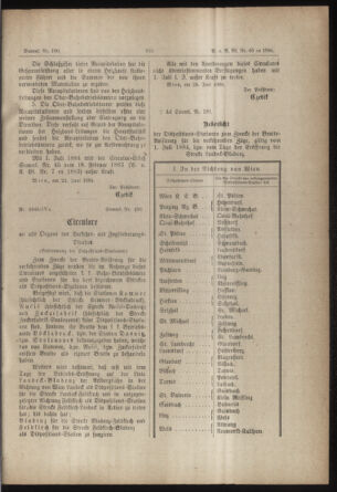 Verordnungs- und Anzeige-Blatt der k.k. General-Direction der österr. Staatsbahnen 18840701 Seite: 33