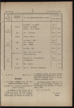 Verordnungs- und Anzeige-Blatt der k.k. General-Direction der österr. Staatsbahnen 18840701 Seite: 39