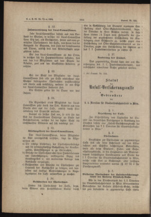 Verordnungs- und Anzeige-Blatt der k.k. General-Direction der österr. Staatsbahnen 18840714 Seite: 46