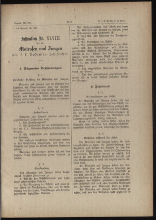 Verordnungs- und Anzeige-Blatt der k.k. General-Direction der österr. Staatsbahnen 18840715 Seite: 29