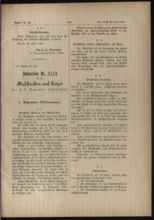 Verordnungs- und Anzeige-Blatt der k.k. General-Direction der österr. Staatsbahnen 18840715 Seite: 31