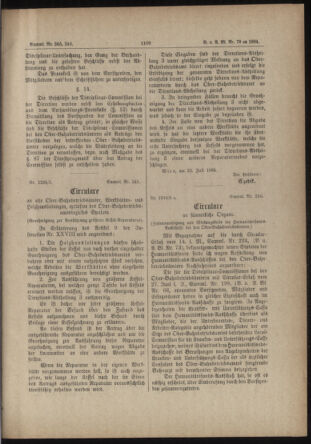 Verordnungs- und Anzeige-Blatt der k.k. General-Direction der österr. Staatsbahnen 18840723 Seite: 3